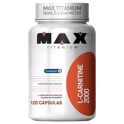 L Carnitina Capsulas Max Titanium Fox Suplementos