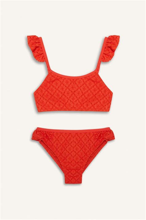 Defacto Kız Çocuk Desenli Bikini Takımı E5126A825HS Fiyatı Yorumları