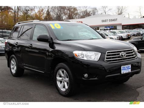 2010 Black Toyota Highlander Se 4wd 99417206 Car