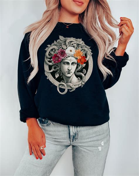 Subtle Lesbian Pride Medusa Sweatshirt Sapphic Sweatshirt Lesbian Sweatshirt Sapphic Clothing