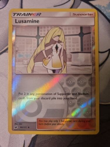 Pok Mon Tcg Lusamine Crimson Invasion Reverse Holo Uncommon Ebay