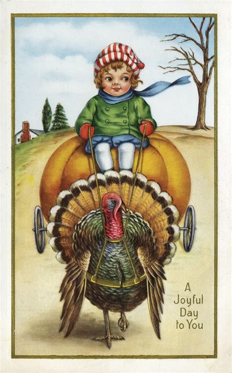 Little Birdie Blessings : Thanksgiving Vintage Images for You