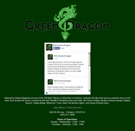 The Green Dragon Portland Oregon Portland Restaurants Brewery