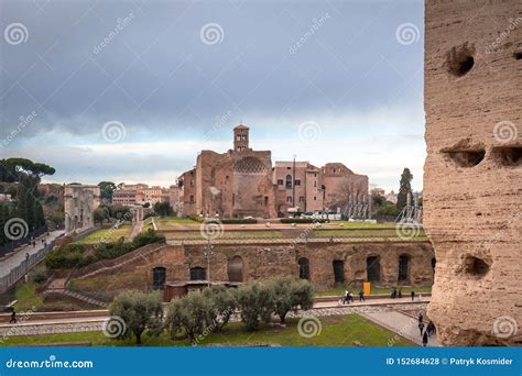 Ancient Architecture on the Palatine Hill in Rome, Italy Stock Photo ...