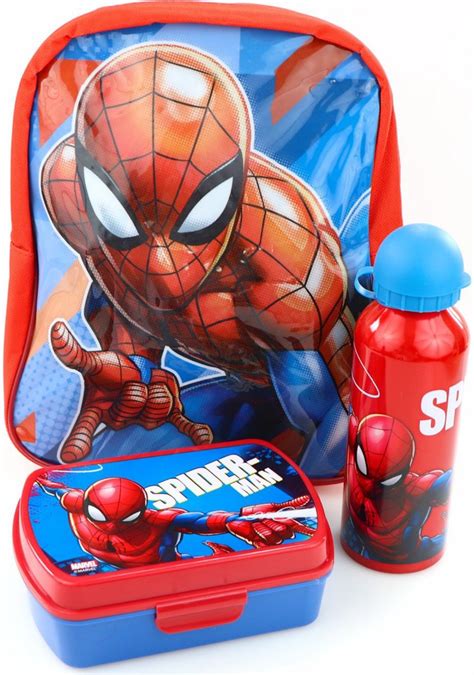 Spiderman Rugzak Lunchset Backpack Jongens Broodtrommel En