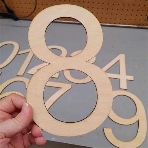 Large Wood Numbers Etsy