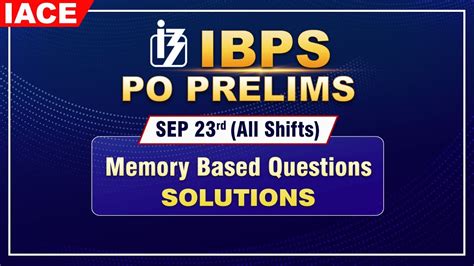 IBPS PO PRELIMS 2023 Sep 23rd All Shifts QA REASONING ENGLISH