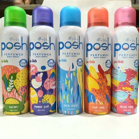 jual posh body spray  girls posh parfum body spray ml shopee