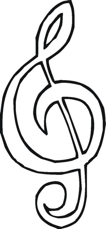 Treble Clef Coloring Page - ClipArt Best