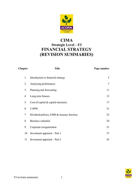 Cima F1 Study Text Financial Operations 5