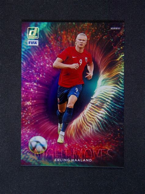 2023 24 Panini Donruss Erling Haaland 1 Norway Night Moves Case Hit