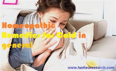 Homeopathic Medicine for Cold In general – Homeoresearch.com