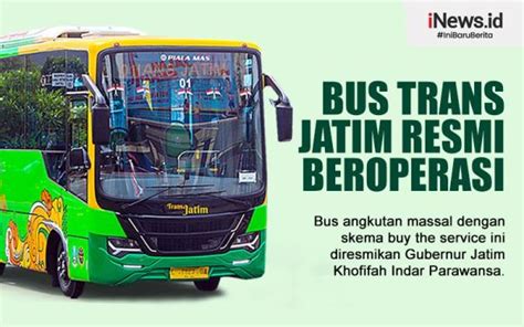 Infografis Bus Trans Jatim Resmi Beroperasi Perdana Untuk Kawasan