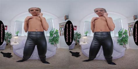 Lara Lee Black Leather Top Skin Tight Trousers JOI VR Porn Video VRPorn