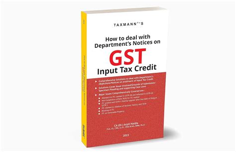 Buy Taxmanns How To Deal With Departments Notices On Gst Input Tax