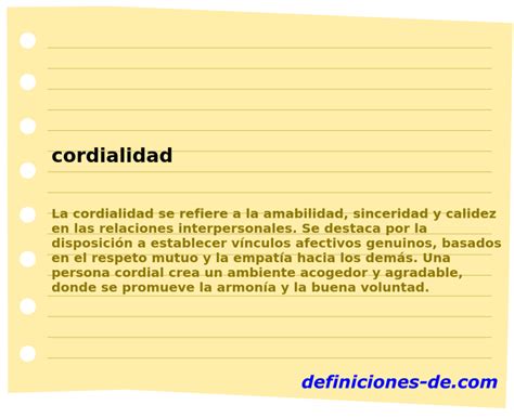 O Que Significa Cordialidade - Significado de «cordialidad»