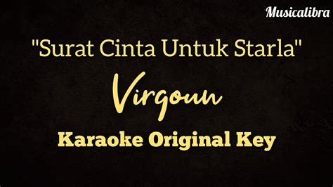 Virgoun Surat Cinta Untuk Starla Karaoke Version No Vocal Original