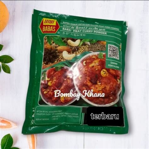 Jual Babas Kare Malaysia Bumbu Kari Babas Asli 250 Gr Curry Baba