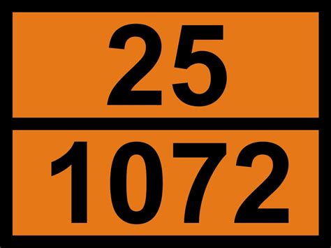 Наклейка "Кислород сжатый 25 / 1072" ДОПОГ – купить за 150 ₽ | rusample