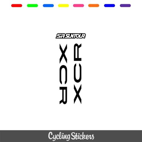 Sr Suntour Xcr Style Suspension Fork Decal Stickers Replacement