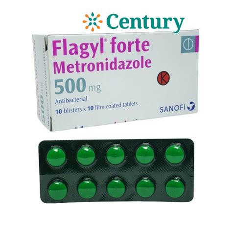 Jual FLAGYL FORTE 500MG 1 STRIP ISI 10 TABLET ANTIBIOTIK ANTI JAMUR