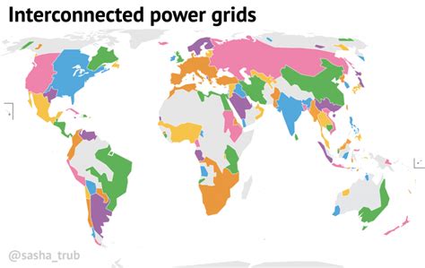 interconnected power grids. by @sasha_trub - Maps on the Web