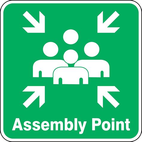 Assembly Point Safety Sign Frr922ra