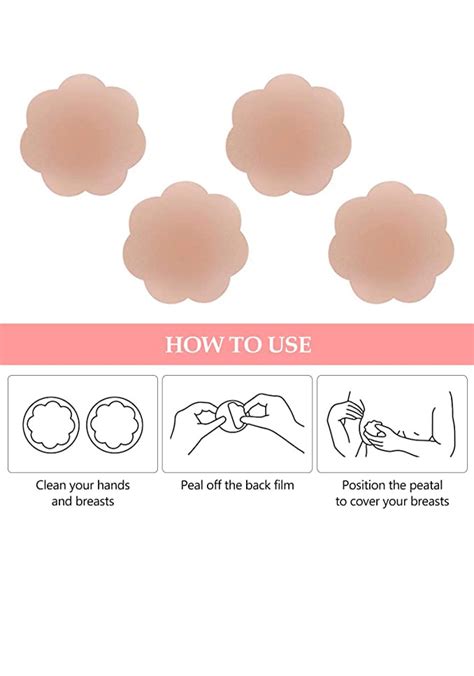 Set Pernite Din Silicon Pentru Sani AEWOYAD Cu Cutie Adeziv Puternic Reutilizabile Nude