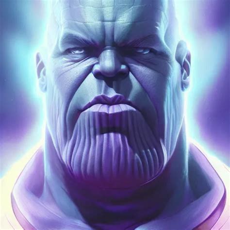 Thanos Comic Flat 2 D Infinity Gauntlet Portrait Stable