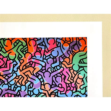 Keith Haring Foundation Pop Art Lithograph Print Untitled Pastel