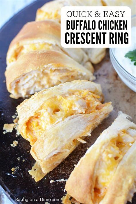 Easy Buffalo Chicken Crescent Ring Recipe Eating On A Dime