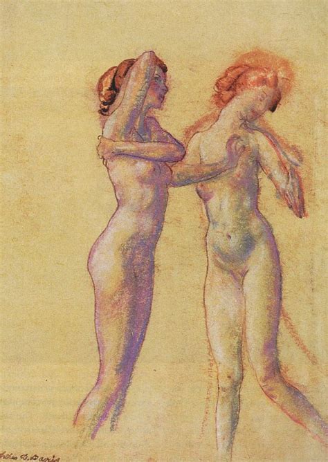 Arthur Bowen Davis Two naked girls Descripción de la obra Arthive