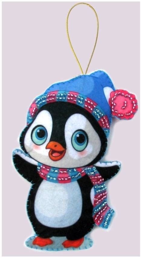 Купить F 090 - Набор для создания игрушки из фетра Пингвин | Мамино лукошко