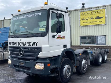 Mercedes Benz Actros 4141 MP2 Chassis 8x4 V6 EPS Full Steel Suspension