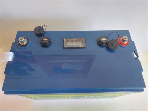Литиевый Аккумулятор для лодки Lifepo4 12.8V 100AH (BMS 20/100A) 2*USB ...