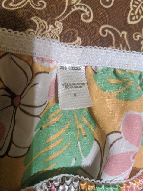 Vintage Joe Boxer Satin String Bikini Panties Size 8 EBay