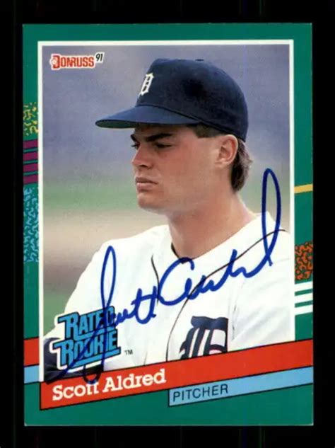 Donruss Scott Aldred Autographi Tigers Rr Eur