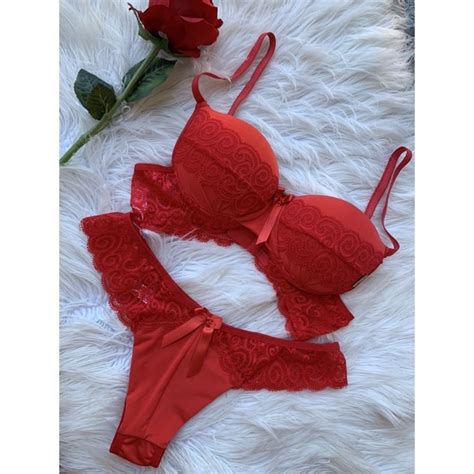 Conjunto Feminino Lingerie Bojo Microfibra E Renda Jane Micro Shopee Brasil