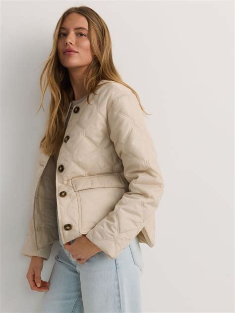 Casaco Acolchoado Oversized Cor Nude Reserved Zr X