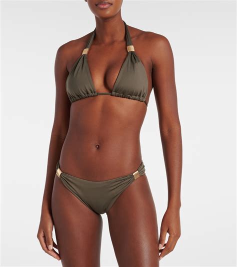 Lake Maggiore Bikini Bottoms In Grey Heidi Klein Mytheresa