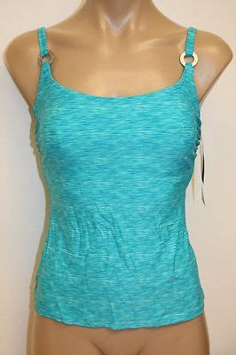 NWT Captiva Bikini Swimwear Swimsuit Tankini Top D Cup Turquoise EBay