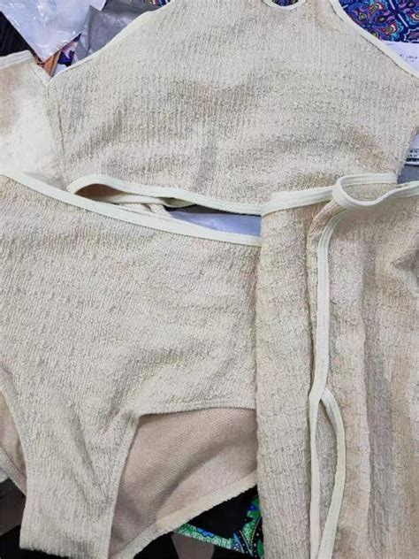 ROXANNE現貨 預購三件式抓皺布料開衩短裙泳衣 泳裝 比基尼 bikini 蝦皮購物