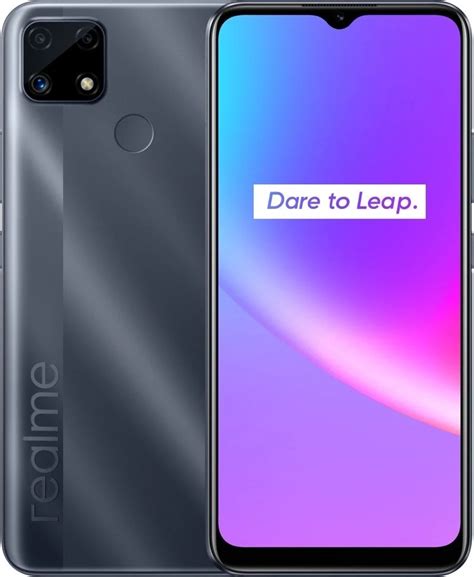 Купить Realme C25 4 ГБ/64 ГБ черный в кредит в Алматы – Kaspi Магазин