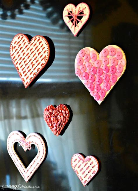 Valentine Heart Magnets Pinkwhen