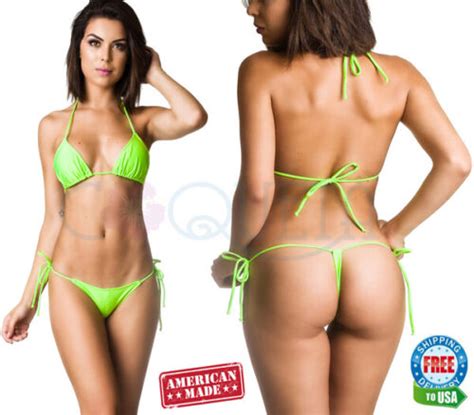 Coqueta Swimwear Sexy Brazilian Women S Mini Micro Bikini G String Thong Set NEW EBay
