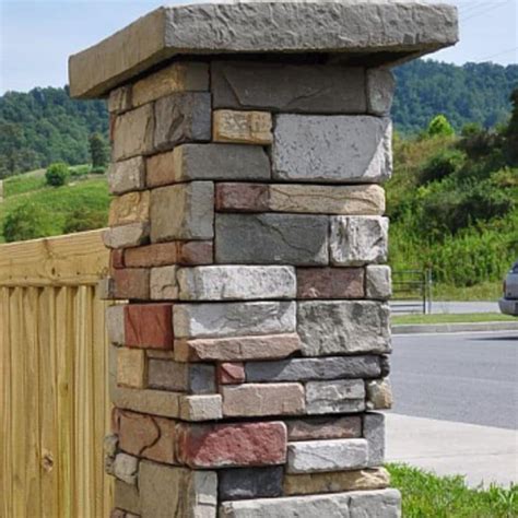 M Rock Msi 6x6 Post Surround 20 Pack Aspen Post Cover Stone Veneer Trim