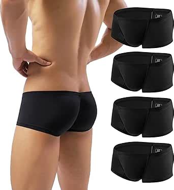 Dimgut Men Sexy Boxers Underwear Thin Ice Silk Panties Gay Breathable Low Waist U Convex Pouch