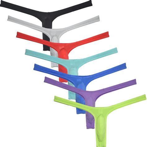 M Nner Unterw Sche Hipster Micro G String Extrem Licht Eis Seide Bikini Tanga Sexy Posiert