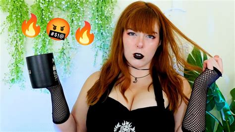 ASMR Goth Barista Roasts YOU More Than The Coffee TERRIBLE Customer