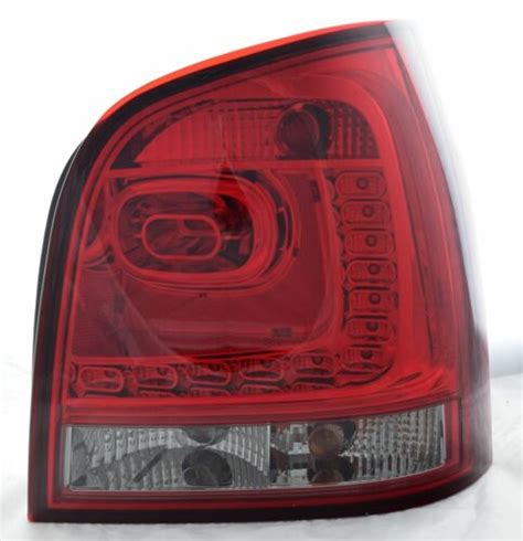 Back Rear Tail Lights Lamps For Vw Polo N Led Dark Red Smoked